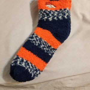 Fuzzy Warm Denver Broncos Socks NWT